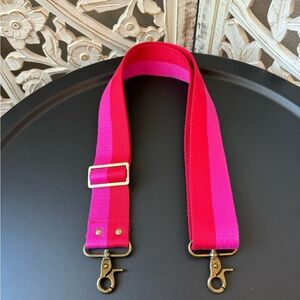 Parker Thatch Crossbody Strap- Red and Pink